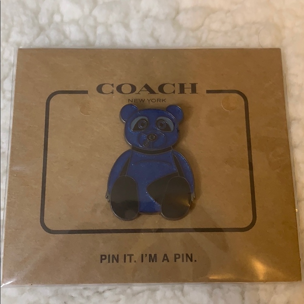 Coach Blue Bear Enabled Pin